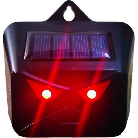 rpulsif Solaire Pour Oiseaux (noir), Lampe Anti-prdateurs - Rpulsif Anti-moustiques Renard De Jardin - Rpulsif Anti-moustiques Pour Animaux - Quip (1/5)