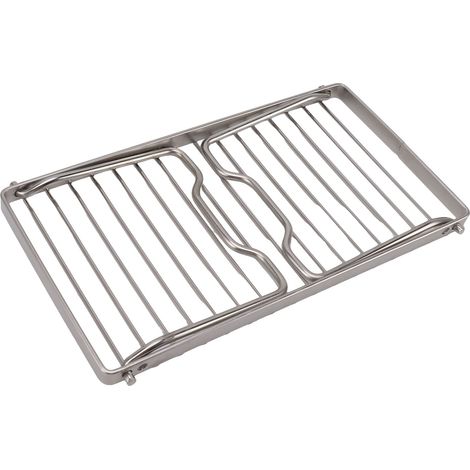 Grill de Camping Pliable en Acier Inoxydable, Grille de Cuisson Réglable pour Feu de Camp, Rack de BBQ Portable pour Randonnée et Plein Air (1/5)