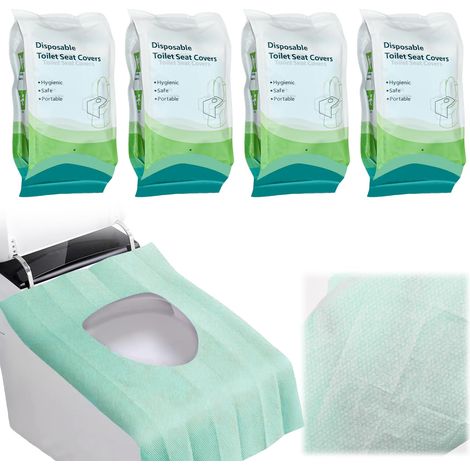 40 Pièces Protection Cuvette Toilette Jetable, Housses WC Voyage (1/5)