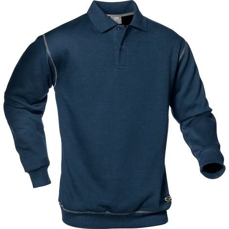 SIR SAFETY SYSTEM SIRFLEX Sweat-shirt de travail col polo bleu foncé Taille S