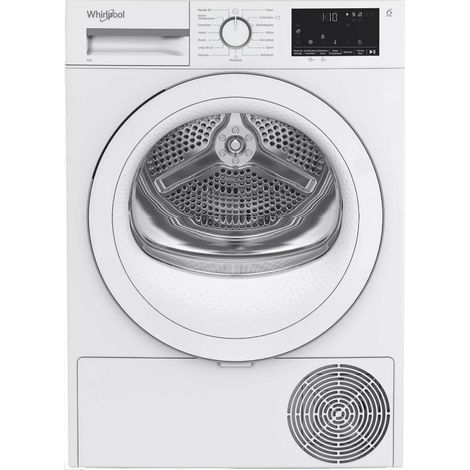 Asciugatrice a pompa di calore bianca da 8 kg e 60 cm - CWSD83MWWSFR - Whirlpool