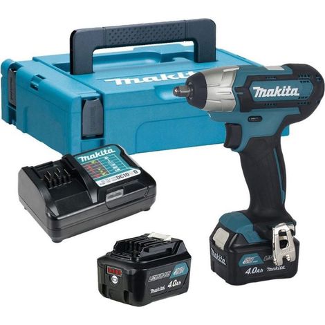 Makita - Llave de impacto 12V, 2 baterías Li-Ion CXT 4,0 Ah, cargador incluido TW140DSMJ (1/2)