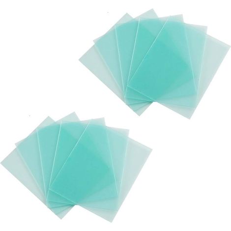 Lot de 10 lentilles de Protection de Soudure de Rechange pour lentilles de 4,5 X 5,25 Pouces (114 mm x 133 mm) (1/4)