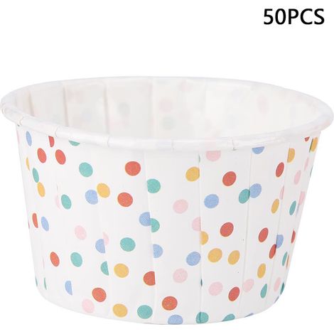 Caissettes En Papier Pour Cupcakes - Revêtement Alimentaire Antiadhésif - Pour Muffins Et Gâteaux - Lot De 50 Pièces (1/5)