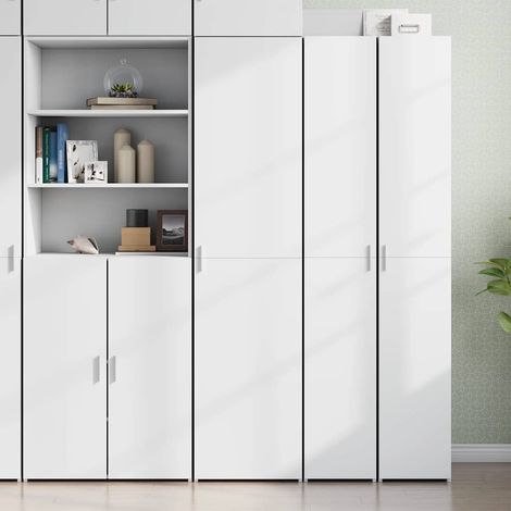 vidaXL Highboard White 45x42,5x185 cm Engineered Wood (1/5)