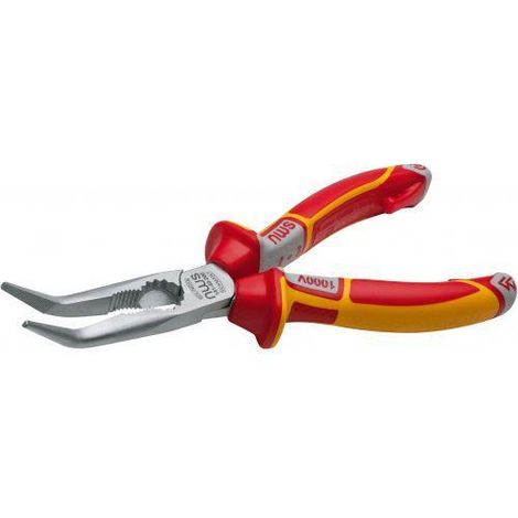 nws-141-49vde-205-alicate boca semiredonda curva serie 49 vde largo 205 mm