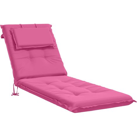 Sunlounger Cushion GEMERT 100% Polyester Pink 190 x 60 x 9 cm vidaXL (1/5)