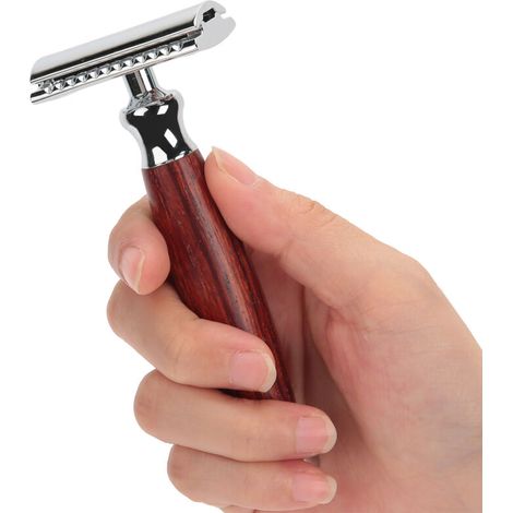 Rasoir en Bois pour Épilation Homme et Femme - Précision Salon et Maison (1/5)
