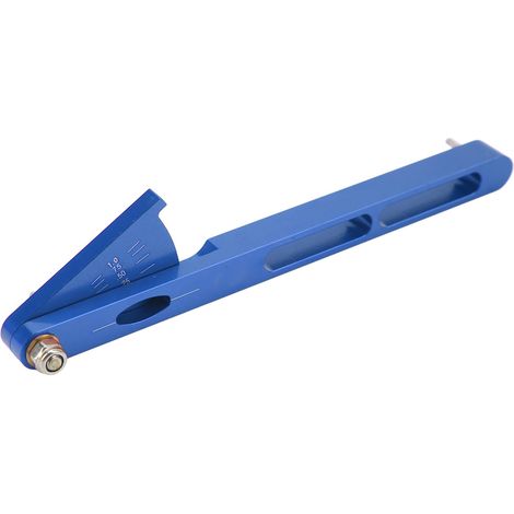 Indicateur d'usure de chaîne de vélo multifonctionnel, outil de mesure en alliage d'aluminium bleu (1/5)