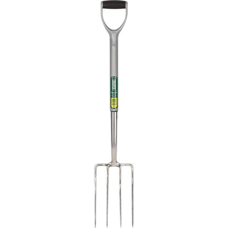 Draper 83755 Stainless Steel Garden Fork with Soft Grip Handle