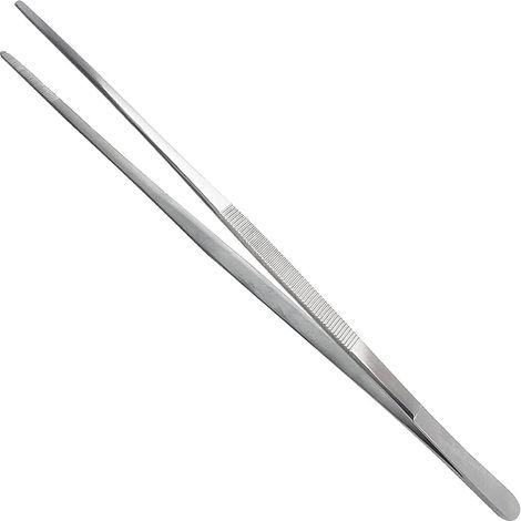 Pince en acier inoxydable Extra 30 cm / 12 pouces Long avec une extrémité dentelée de précision pour l'aquascaping, le jardinage, la cuisine, les travaux industriels et l'utilisation (1/5)