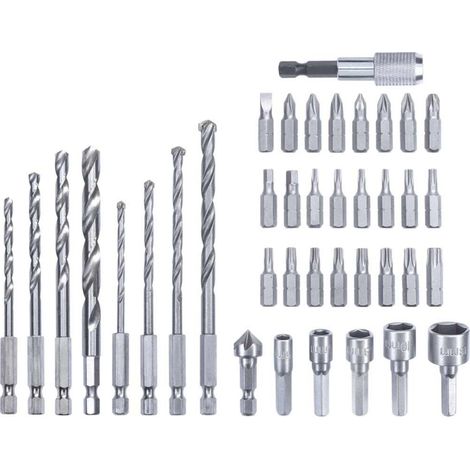 Set di inserti e punte con attacco esagonale da 39 pz Kwb