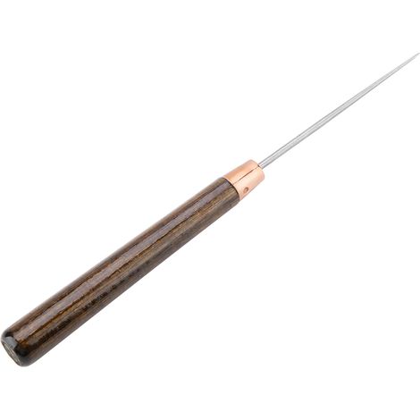 1 boîte de 50 outils en tissu avec manche en bois de 16,5 cm, ensemble d'outils en cuir tressé et assemblé (1/5)