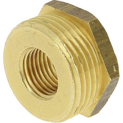 Watts – Réduction laiton 6 pans Mâle 3/4 Femelle 1/4 – Raccord sanitaire A.C.S. conforme – Application chauffage et installations sanitaires (1/4)