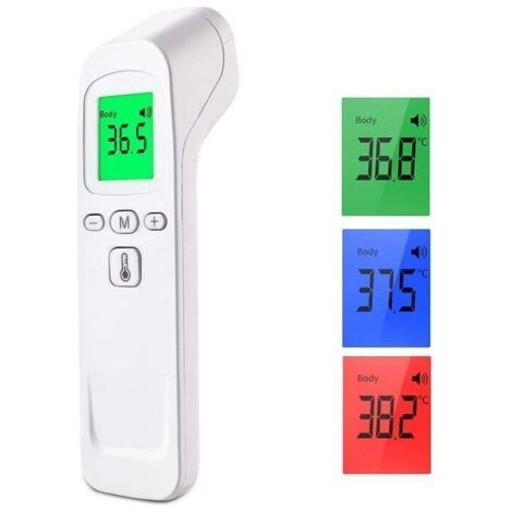 Non-contact infrared medical forehead thermometer for people (adults, children, babies) and surfaces, LCD screen, sound function, 30 measurement memories. (1/4)