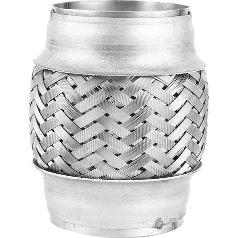Soufflet universel pour tuyau d'échappement, gaine tressée en acier inoxydable, flexible, diamètre 6,35 cm, longueur 10,16 cm (1/5)