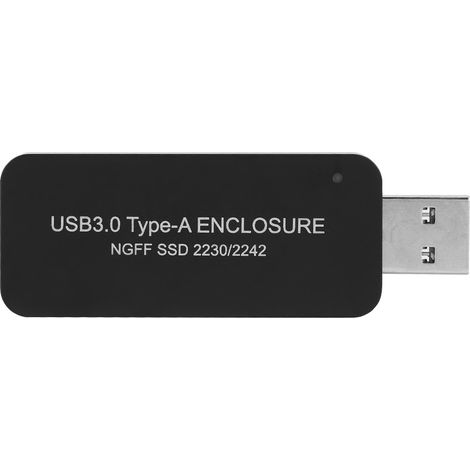 Tragbares externes USB 3.0 M.2 NGFF SSD-Gehäuse für 2230/2242 (1/5)
