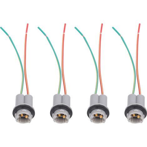 Ortviai Connecteur de douille pour ampoule T15 (4 pièces) – étanche, compatible 901 à 939 et W16W pour voitures, motos, camions