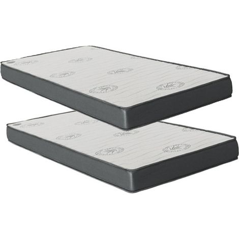 Materassi Set 2 viscoelastico 90x190x20/90x190x20