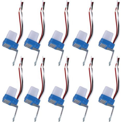 10Pcs Mise En Marche Automatique De Capteur De Photocellule De Photocellule AC / 12V 10A (1/5)