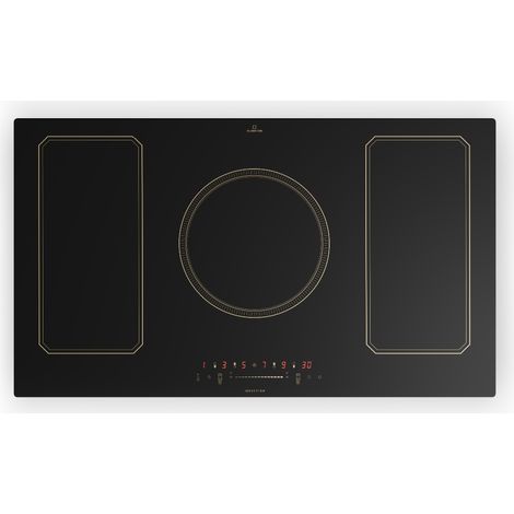 Klarstein – Plaque induction 5 feux 7200W – VarioHeating pour grandes casseroles – Commandes tactiles – Minuterie et sécurité enfant