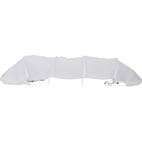 Bâche tunnel de serre portable de 3 mètres avec système de fixation rapide, filet d'ombrage polyvalent pour la culture de légumes, fruits et fleurs. Tissu non tissé résistant au gel. (1/5)