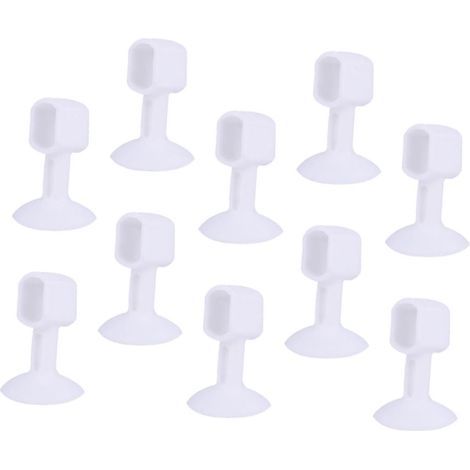 10pièces Butée De Poignée De Porte Silicone Lot de Protection Murale Anti-Bruit pour Chambre Cuisine Bureau (1/5)