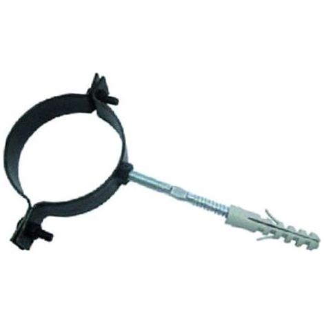 Collare Per Tubo Stufa Nero Opaco Pellet Cm.   8