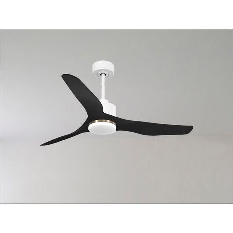 Modulo Latino III - Super destratificateur et ventilateur DC 132 cm blanc pales bois blanc idéal 26 à 40 m² (1/5)