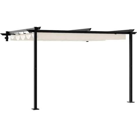 Pavillon d'observation, 300 x 300 x 200 cm, polyester beige. (1/5)