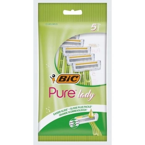 Rasoio BIC Pure Lady, confezione da 5 pezzi.