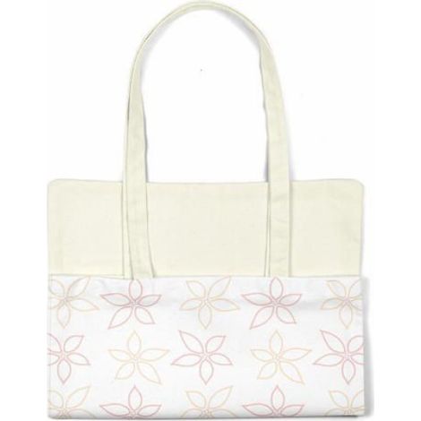 Sac Shopping - Toile De Coton - 34 X 40 Cm - Anses 30 Cm - Lavable En Machine - 1 Pièce (1/4)