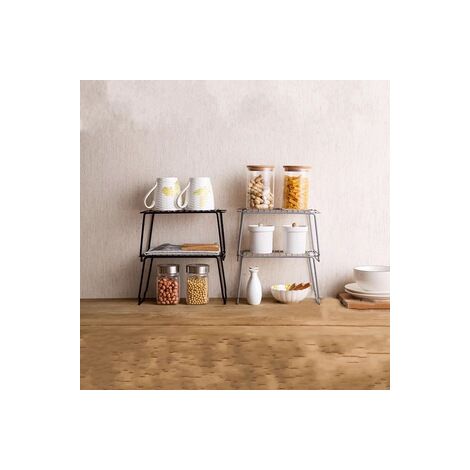 Étagère rangement pour épices, sans perçage, support de table gain de place, organisation cuisine, accessoire maison - design pratique