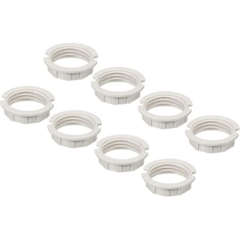 G9 Anneau Adaptateur Abat Jour Réducteur Lumière Douille Lampe M20 Support Remplacement pour Luminaires Blanc 8Pcs