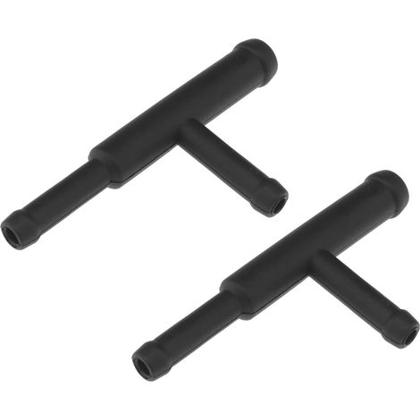 Connecteur de Tuyau en T pour Tuyau Liquide de Refroidissement Compatible avec T4 Transporter Van 074121438C Bouteille d'expansion Réservoir Système de Refroidissement en T, Noir (1/5)