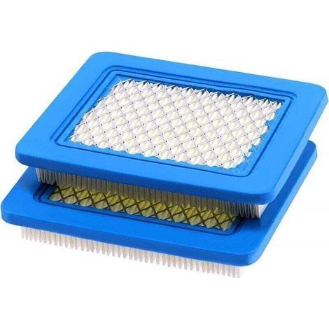 Cartuccia filtro aria in 2 pezzi 491588S, filtro aria per tosaerba, filtro aria blu per trattorino rasaerba, compatibile con Briggs & Stratton 491588 491588S 4915885 399959 (1/4)