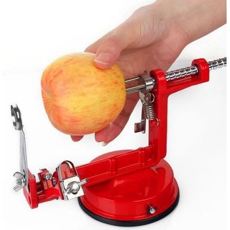 Éplucheur Pommes - Alliage Zinc Acier Inoxydable - Pour Fruits Légumes - Fixation Ventouse - 1 Pièce (1/4)