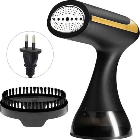 Vaporizador portátil para prendas de vestir de 1500 W. Vaporizador portátil para telas, ideal para viajes de negocios y ropa. (1/5)
