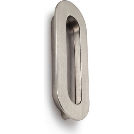 Tirador embutido de zamak con acabado, dimensiones:108x41x12mm y entrepuntos:96mm - (1/5)