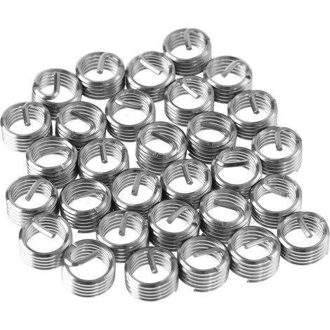 Inserts filetés hélicoïdaux en fil enroulé M14 en acier inoxydable SS304 (M1421 D, 30 pièces) (1/5)
