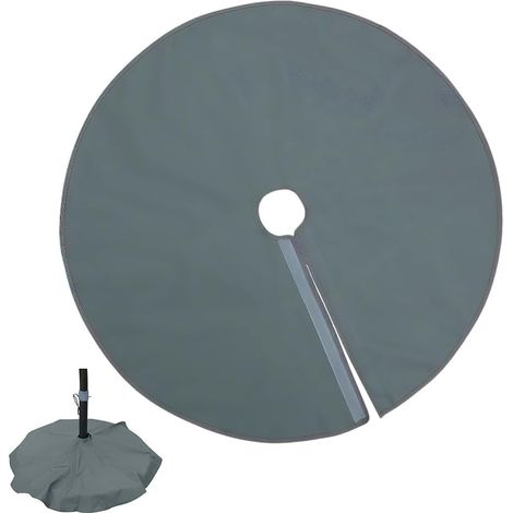 1 housse de base de paraplui,Compatible avec les parasols-Ø90cm Tissu Oxford,structure en deux parties,résistant aux déchirures,adapté au jardin,à la terrasse,à la plage et à la cour (1/5)