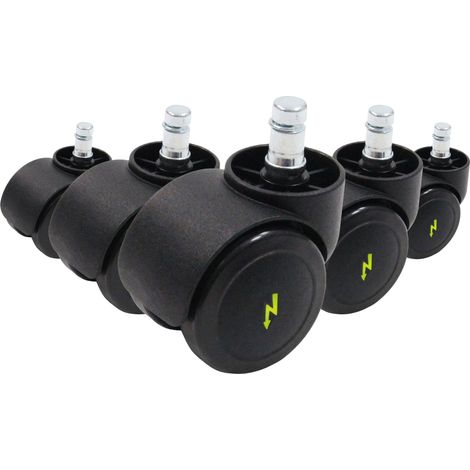 5x Hartbodenrollen ROLO ESD 11mm / 50mm (5er Pack) elektrisch leitfähig hjh OFFICE (1/5)