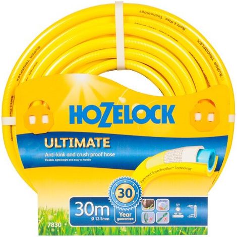 Hozelock 30m Ultimate Hose Pipe Garden Watering 7830 Crush Proof Anti Kink