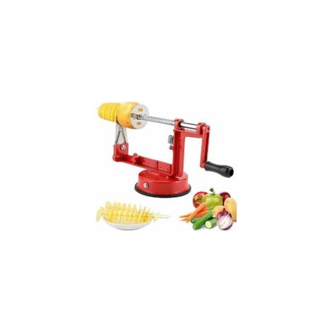 Spiralschneider, Kartoffelschneider aus Edelstahl, Pommes-Frites-Schneider, Kartoffelschäler, Obstentkerner, Rührschneider, Kartoffelchips-Maschine, Tornado Chips - Crezuo