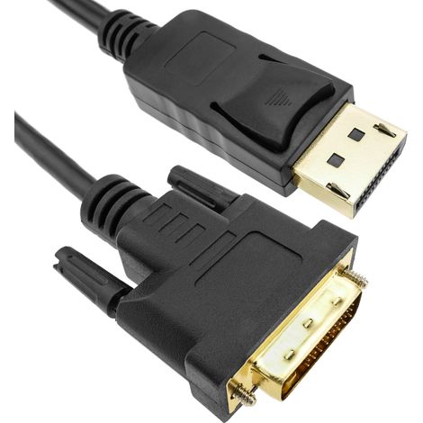 BeMatik - Câble vidéo DisplayPort mâle vers DVI-D mâle 3 m (1/5)