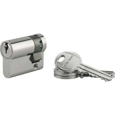 Cylindre simple varié HG5 sur PG pour locaux non sensibles fintion nickelé 3 clés 30 x10 - FTH THIRARD