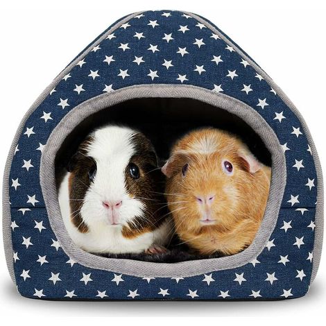guinea pig bed cave frfortable hamster house big hidden rabbit ferret hedgehog chinchilla bearded dragon winter nest hamster accessories a (1/5)
