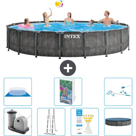 Prism Frame Pool Rund - 549x122 cm - 8-teilig S573