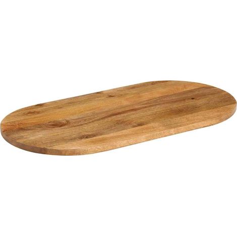 Dessus de table  Dessus de bureau  Plateau de table 120x60x3,8 cm ovale bois massif de manguier