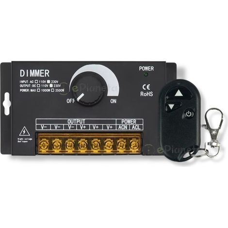 Centralina Dimmer Monocolore per Strisce LED 220V con Telecomando